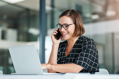 woman on phone
