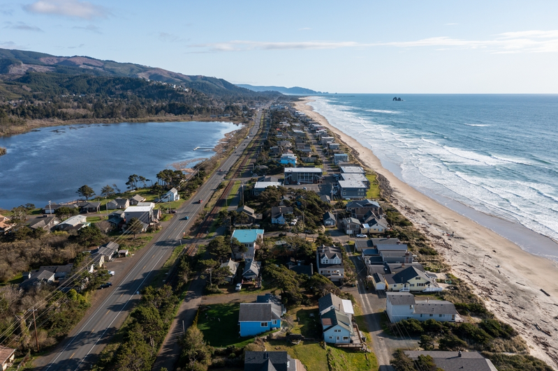 Rockaway Beach Oregon coastline