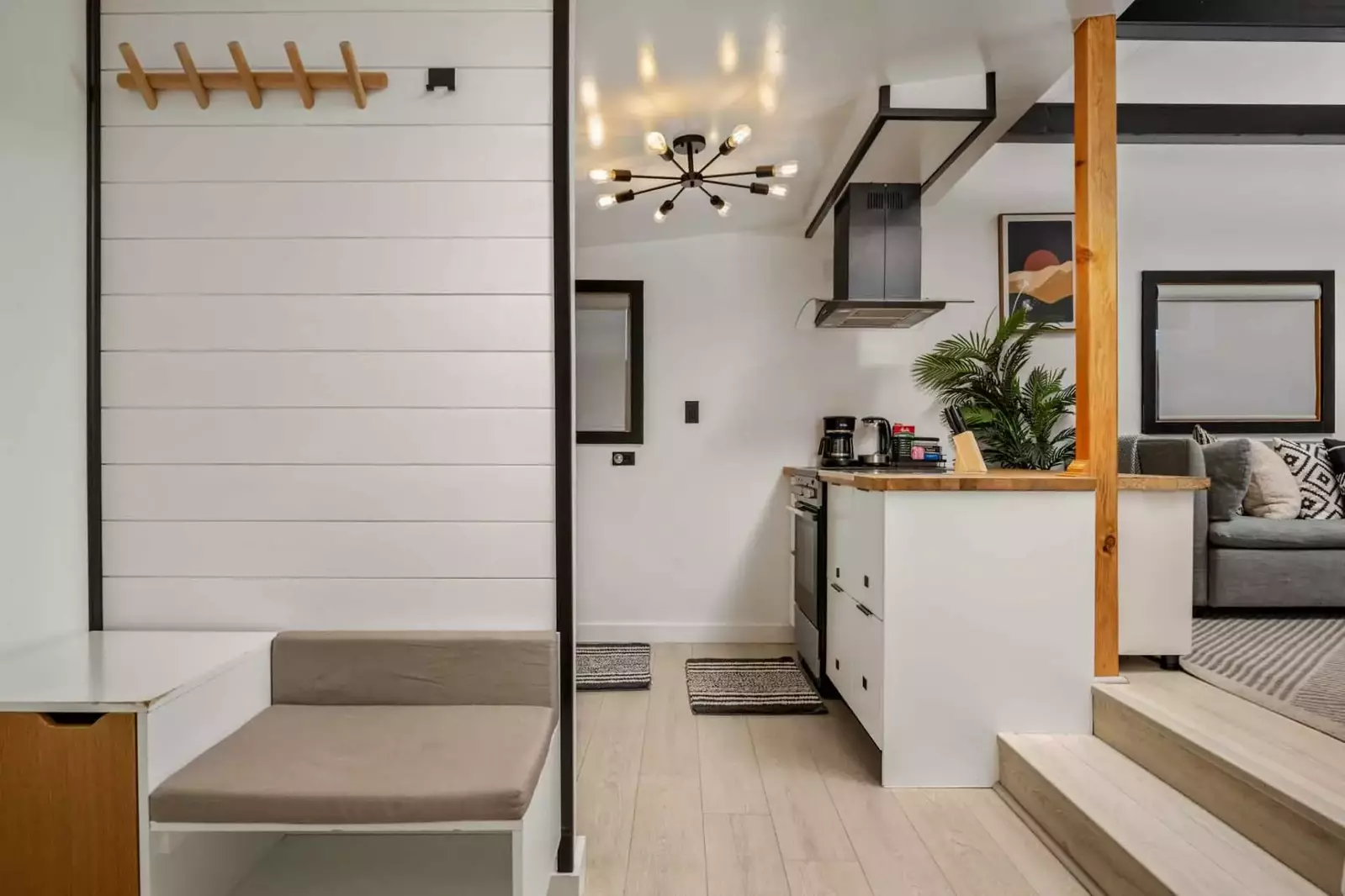 Seabatical on The Strand has a sleek modern design perfect for a relaxing escape.