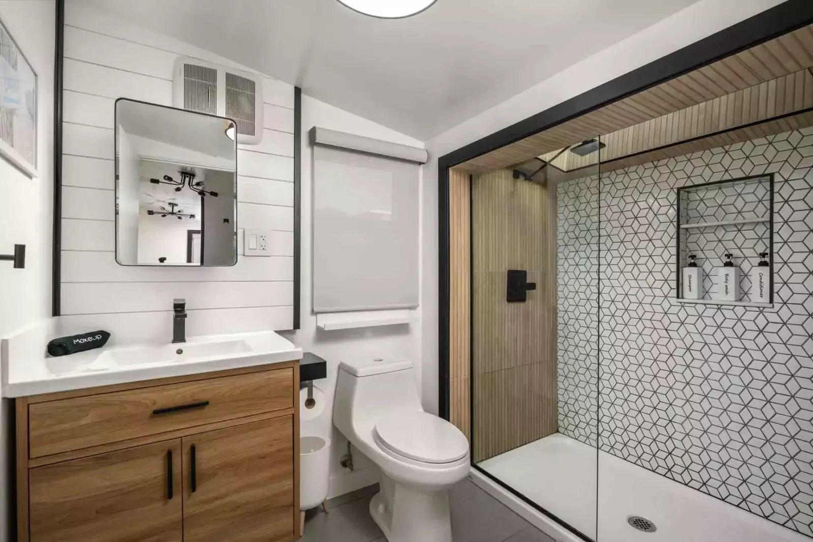 The bathroom is recently updated, built with care, and has excellent water pressure.