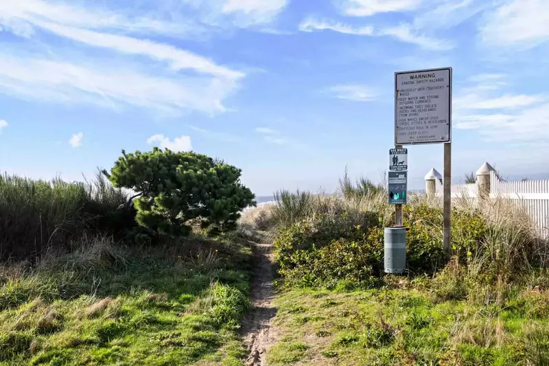 The beach is right outside and is beautiful whether the weather is chilly or hot.