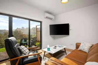 Watch you favorite movies, shows, and sports on this smart tv after a day exploring the Oregon Coast.