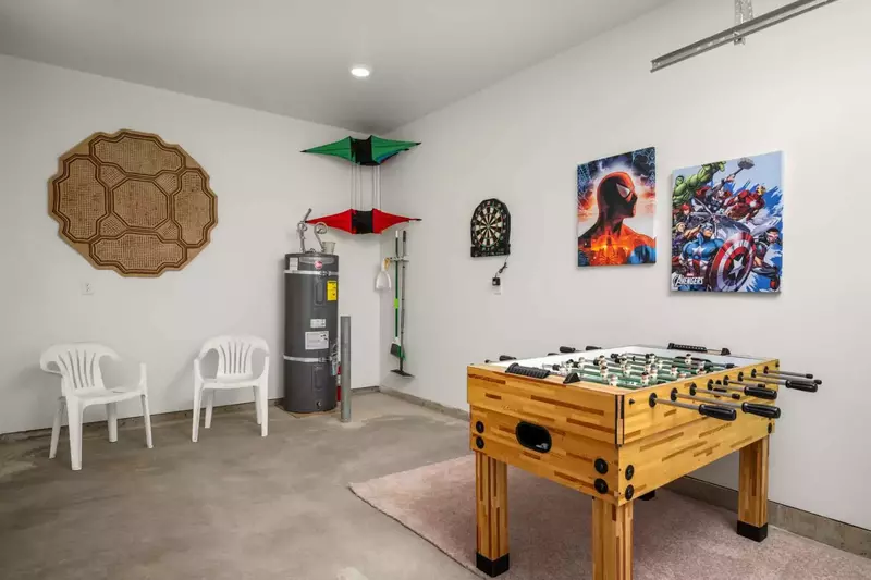 The game room has lots of fun activities!