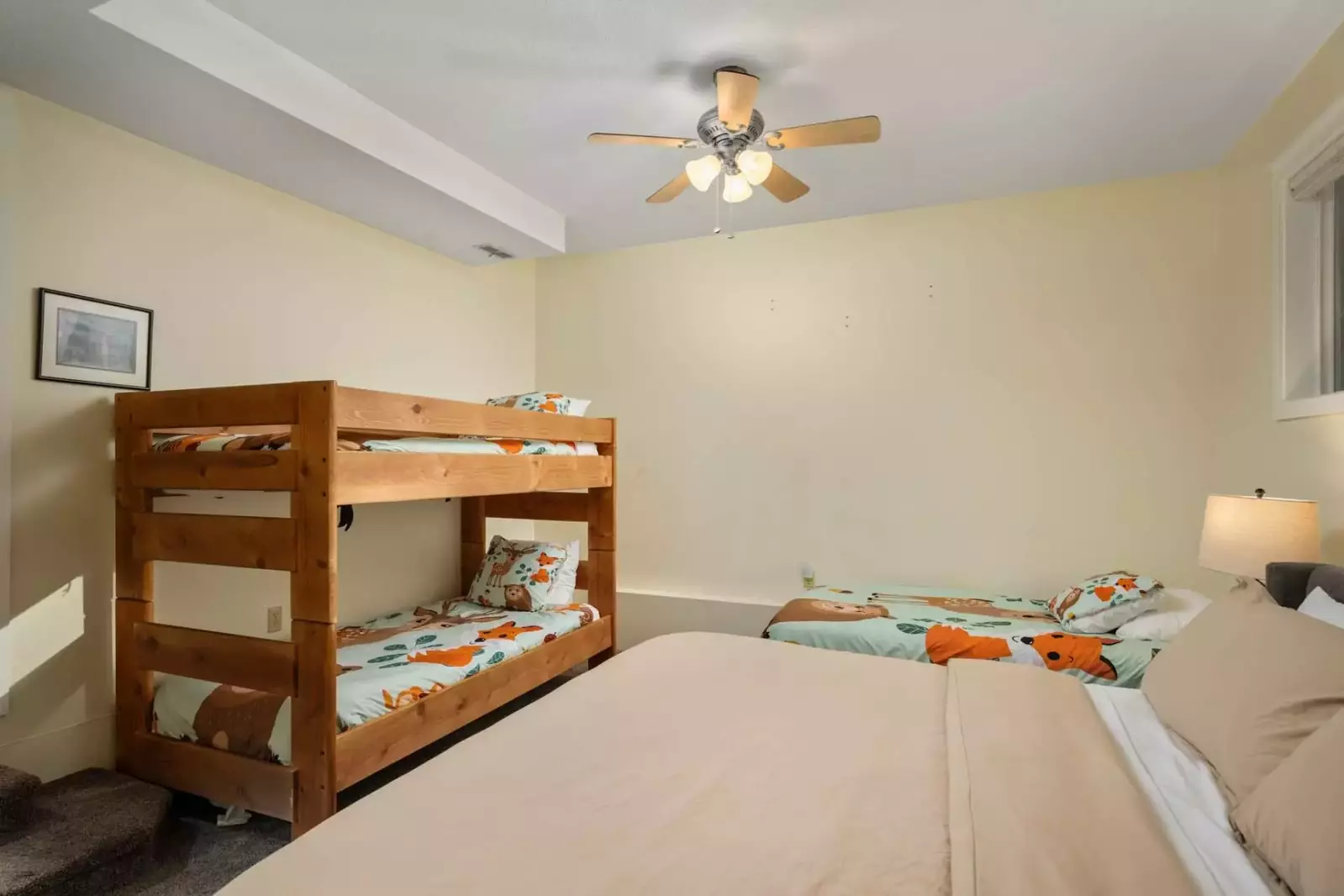 This room is perfect for a family.