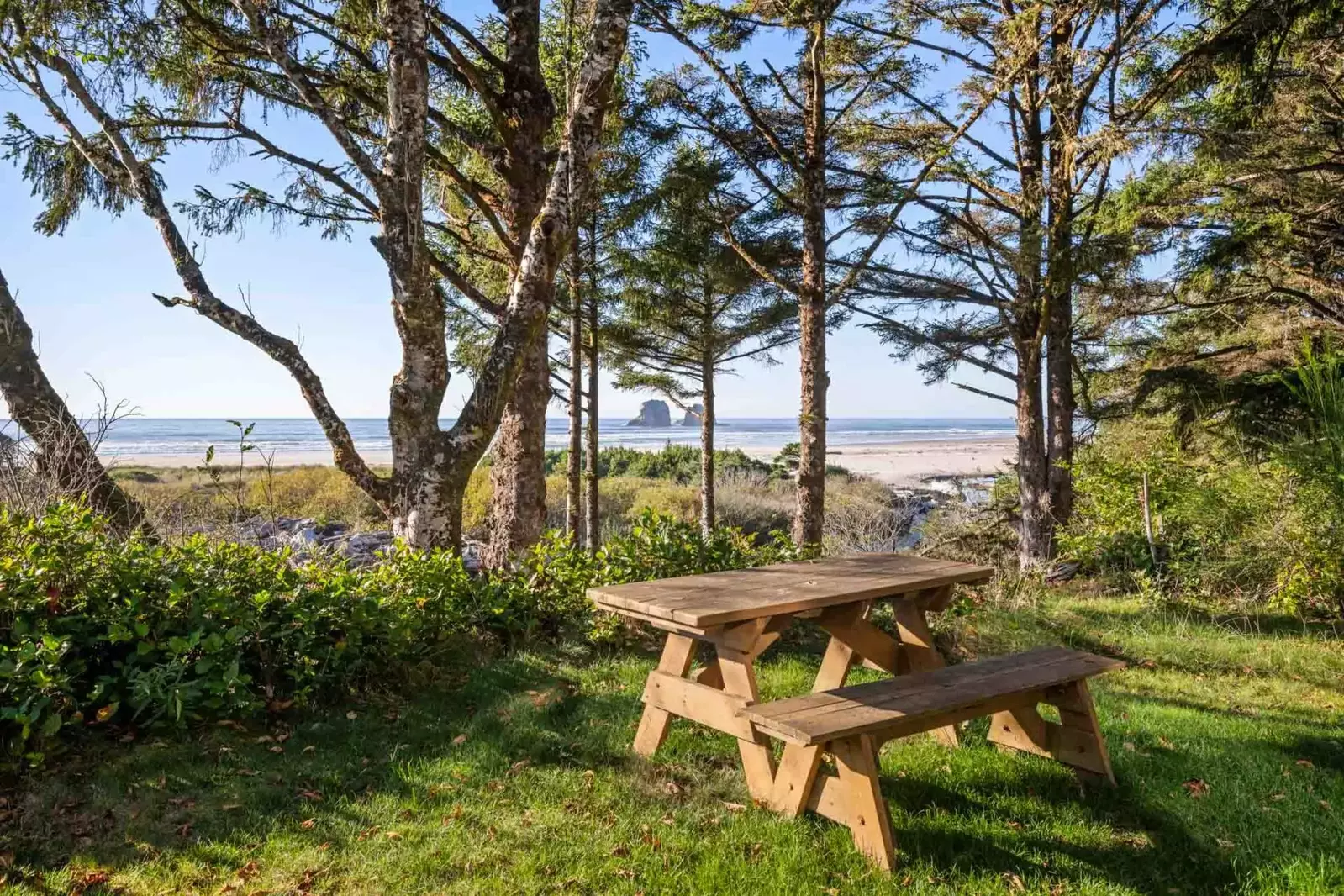 Have a picnic on the table, or just sit and relax.