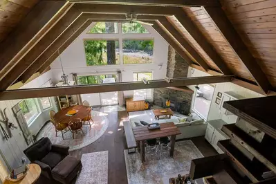 The open layout of Whispers on the Sandy makes this a perfect place for a family trip.