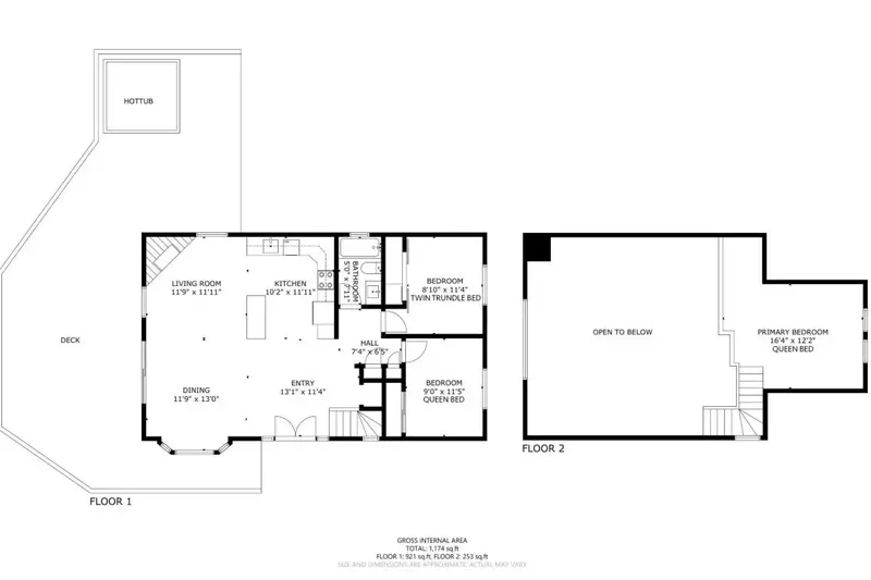 A detailed floor plan of this rental.