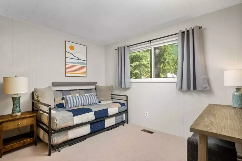 The hideaway bed is excellent for an additional guest.