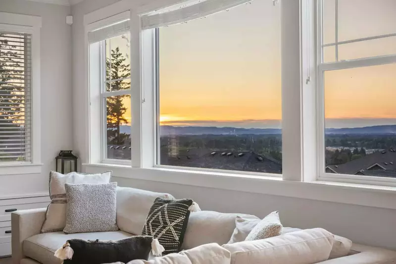 Bask in the stunning views while relaxing in the living room.
