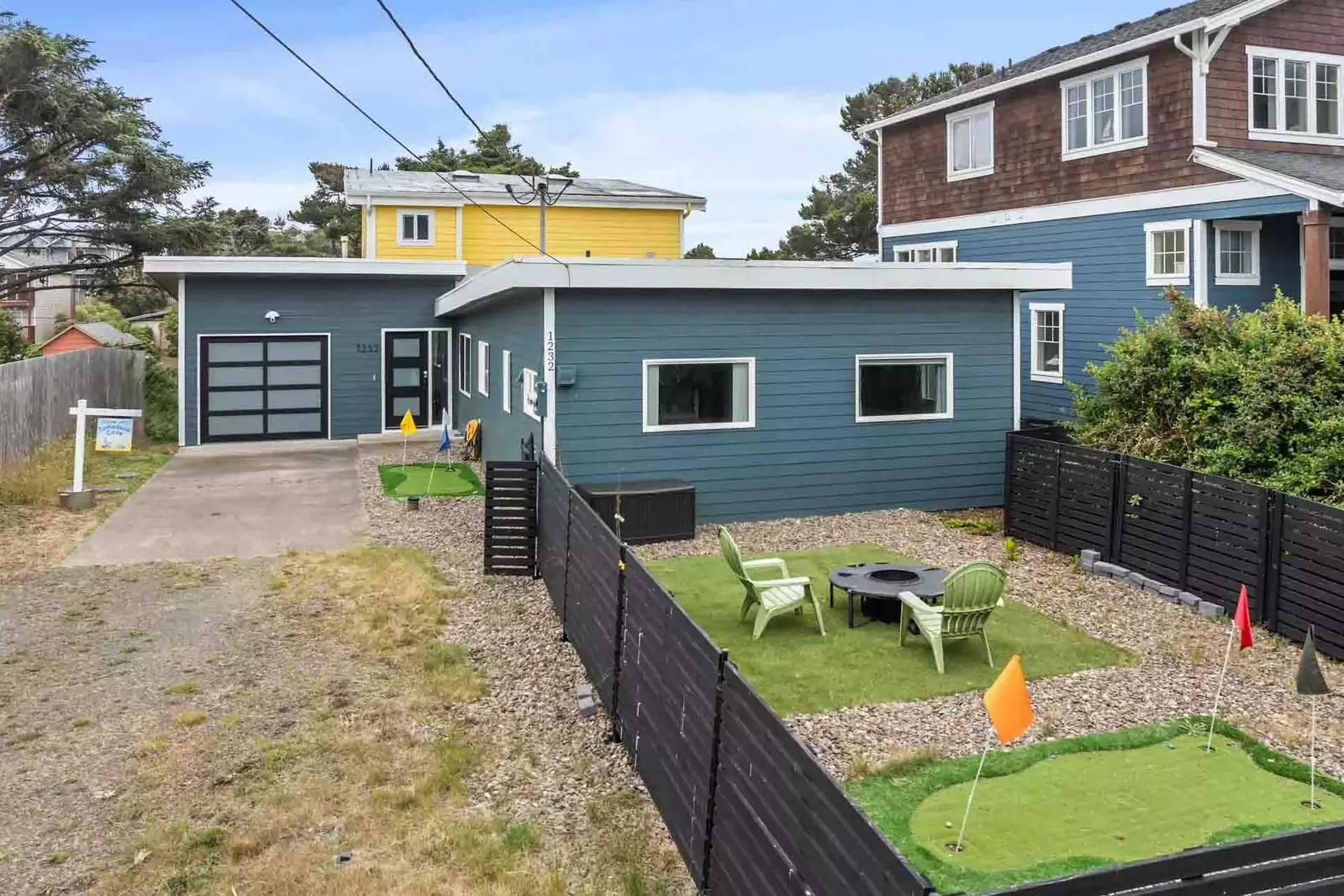 Enjoy a fun game of golf on the putting green.