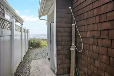 Shower off after a fun day in on the beach with the outdoor shower.