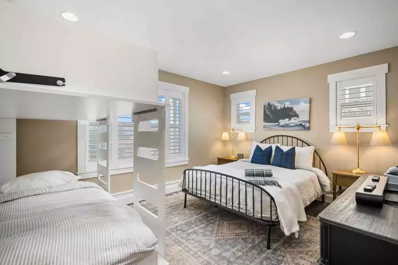 All the beds are updated and incredibly comfortable. Another feature that makes this rental so relaxing!