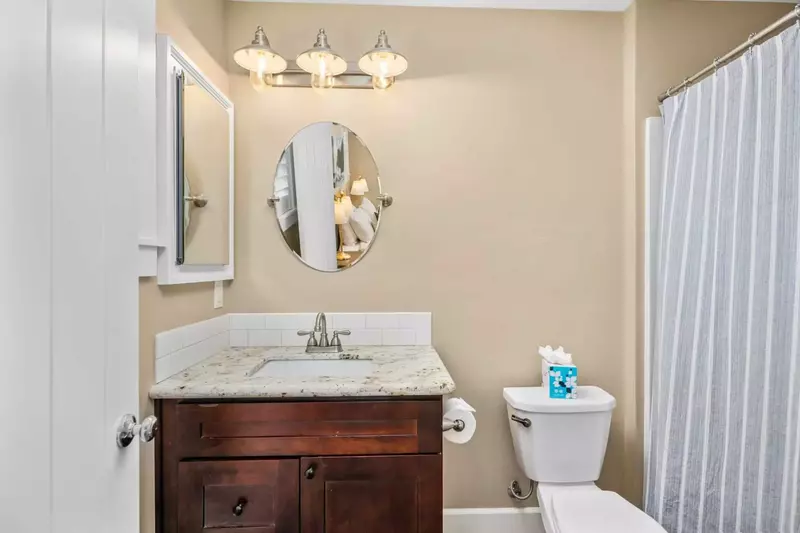 The showers are spacious, up to date, and have excellent water pressure.