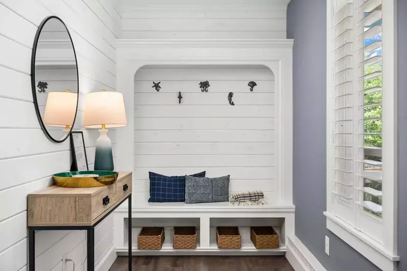 A foyer where guests can get ready for a day of adventuring!