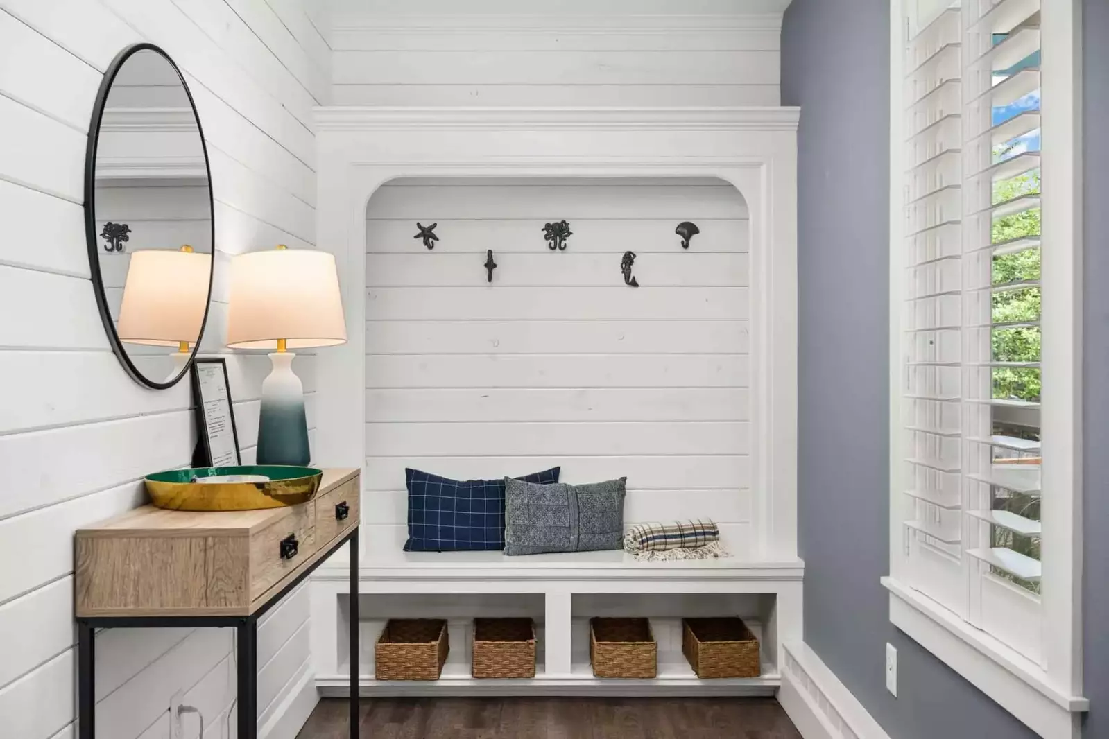 A foyer where guests can get ready for a day of adventuring!