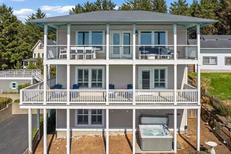 The two decks and hot tub allow for excellent outdoor relaxation.