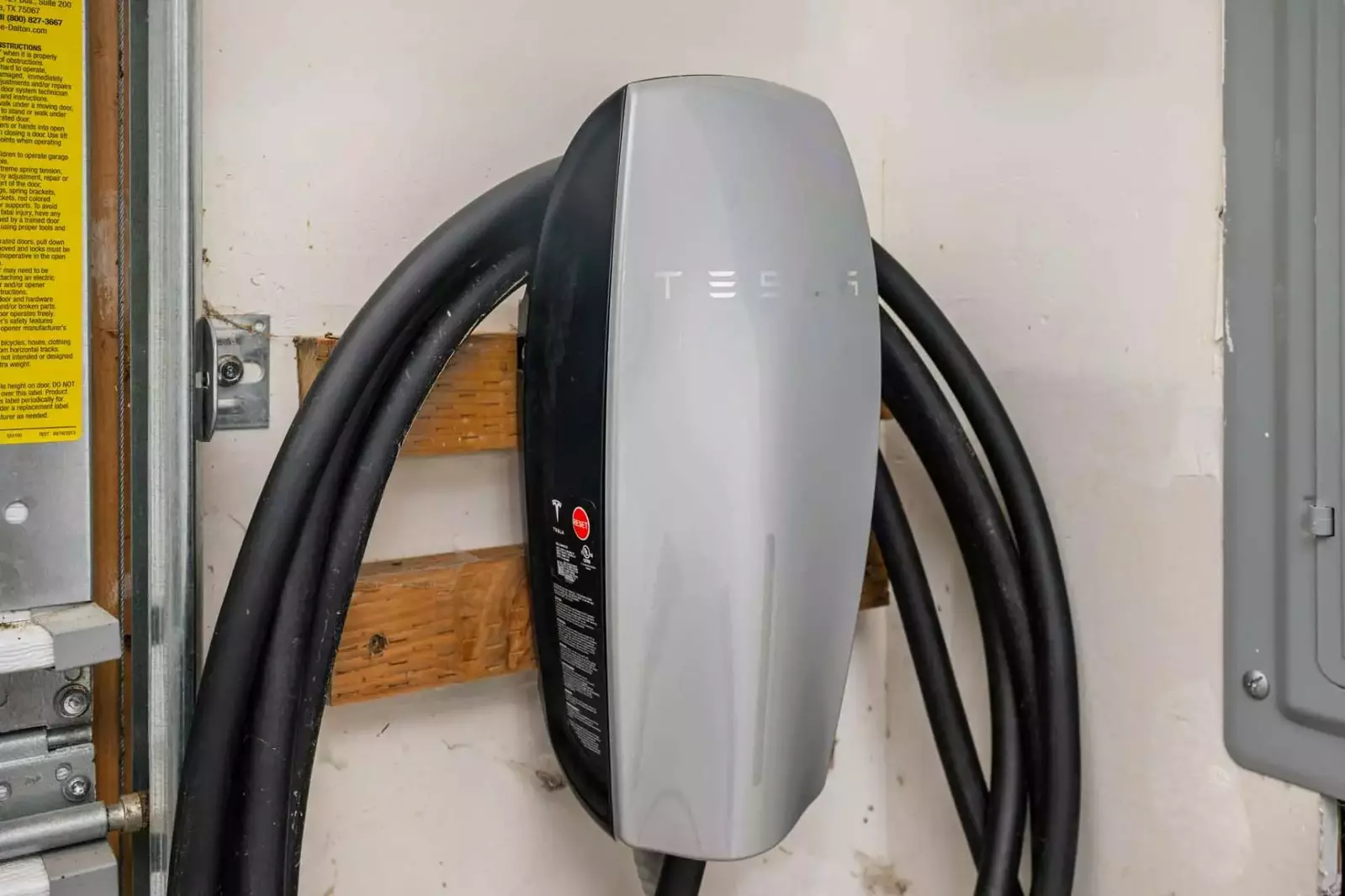 A telsa ev charging station.