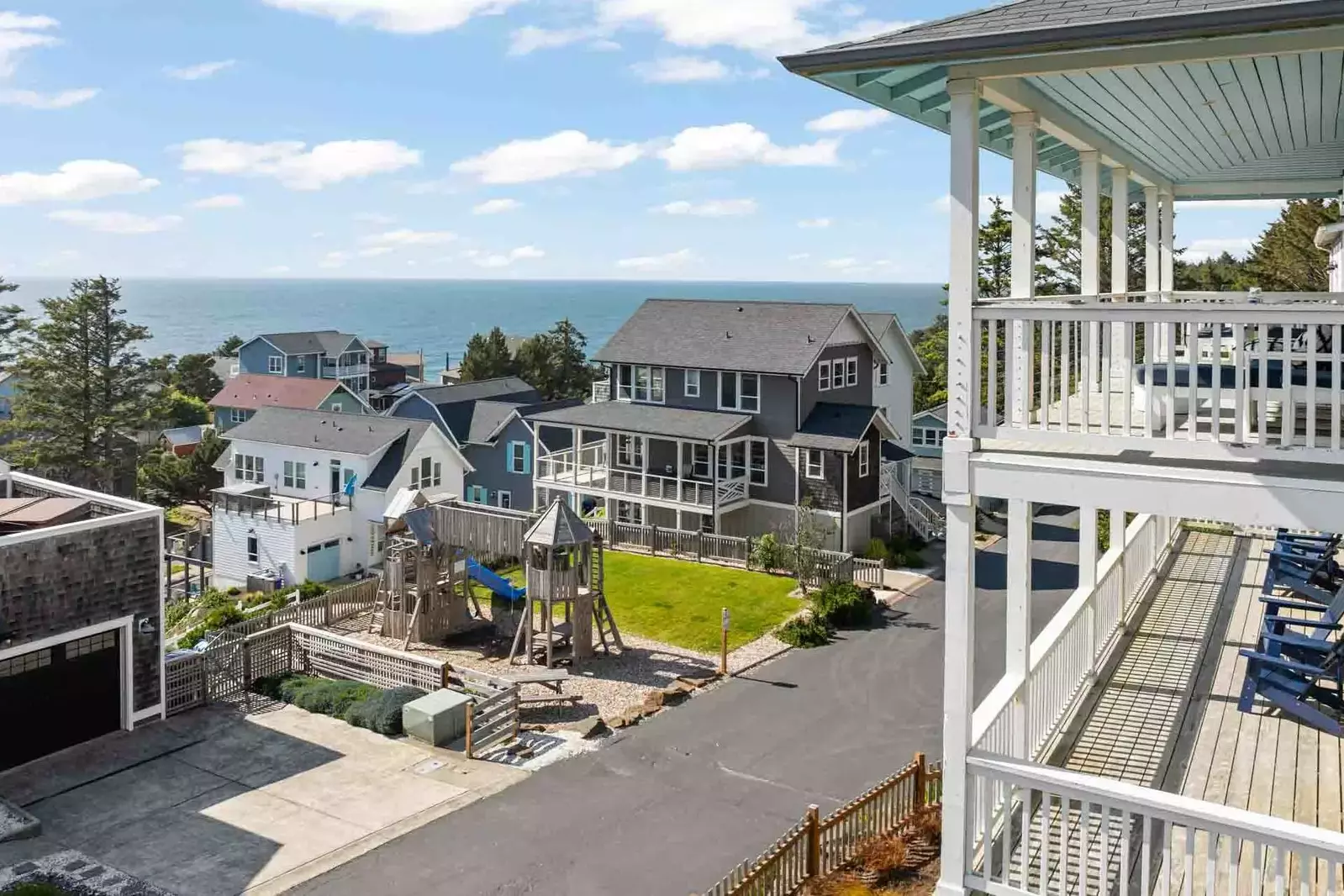 Nauti Beach Cottage is right across the street from the Olivia Beach playground.