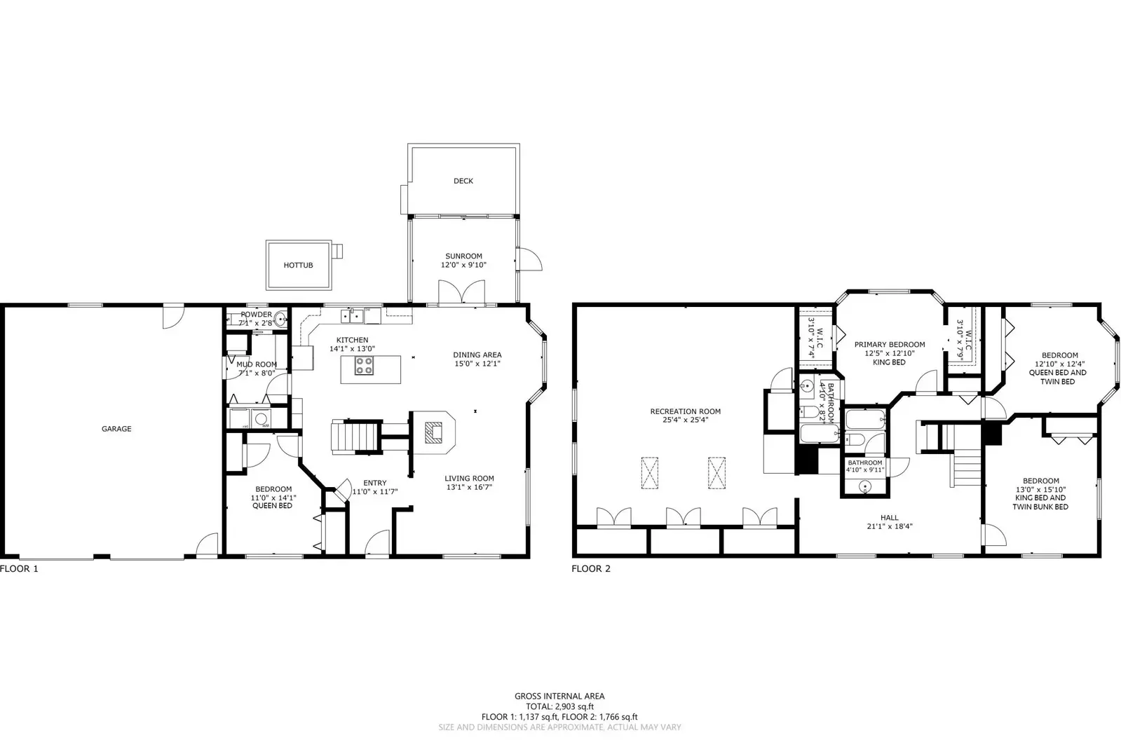 A detailed floor plan of this rental.