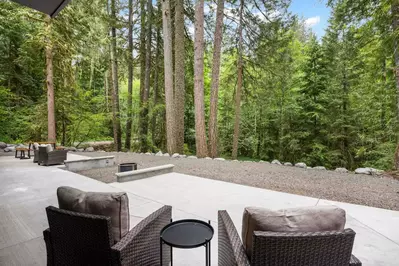 Enjoy a cup of coffee or glass of wine while enjoying the mountain air.