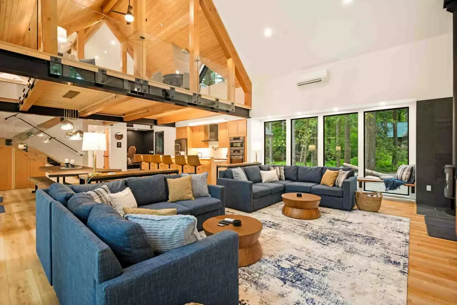 Cozy couches available after a day of skiing!