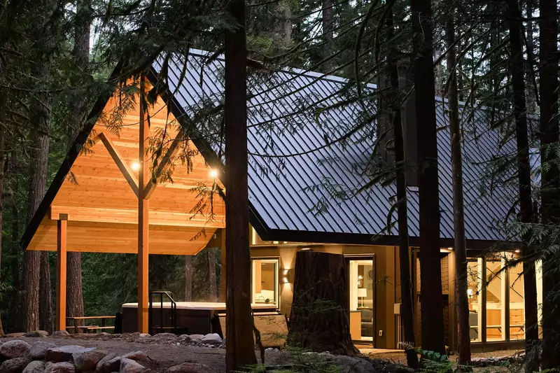 Spotted Dog Lodge is in Rhododendron, a quiet community on Mt Hood.