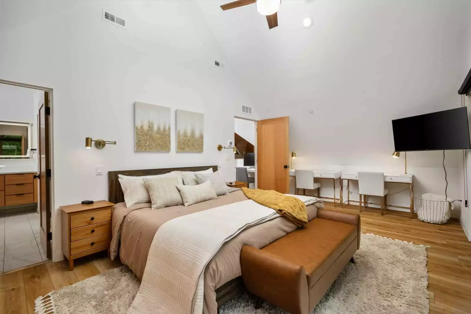 All the beds are updated and incredibly comfortable. Another feature that makes this rental so relaxing!