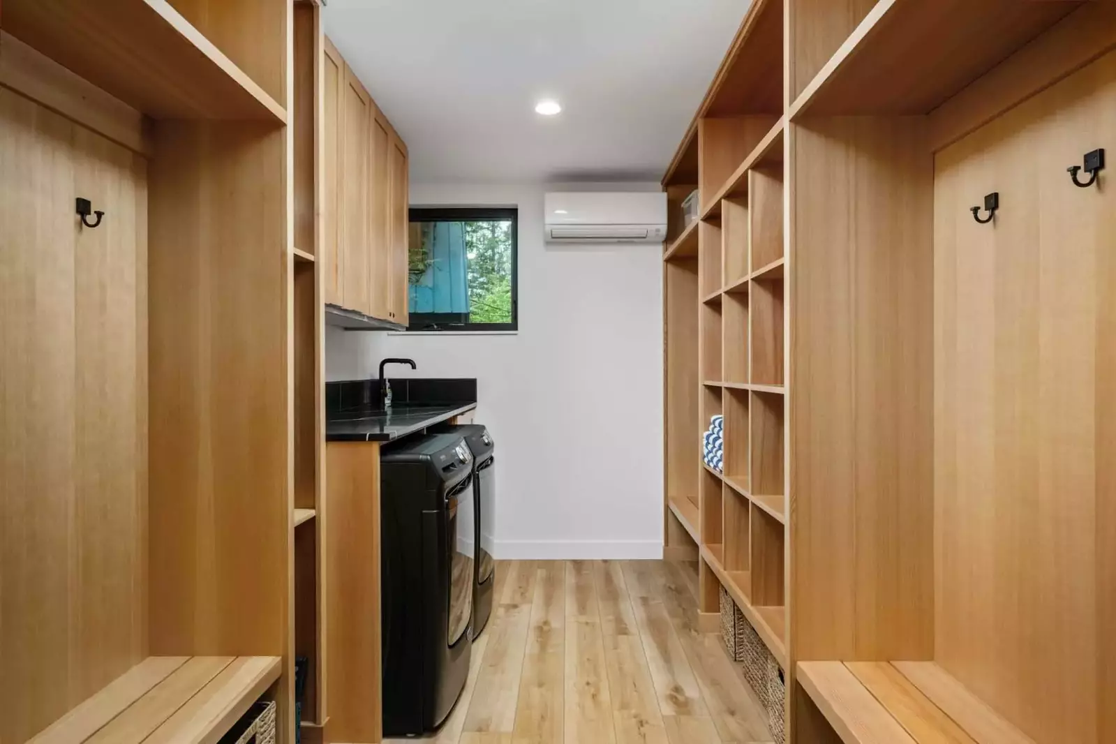 This rental has an up to date washing machine and dryer for guest use.