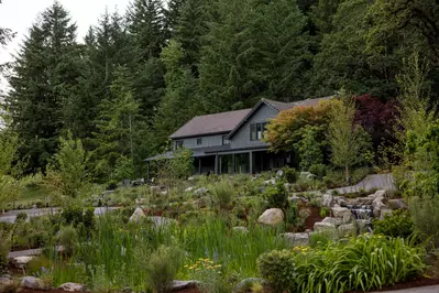 The Carly Fern Lodge is part of the gorgeous Carly Estate in Carlton, Oregon.