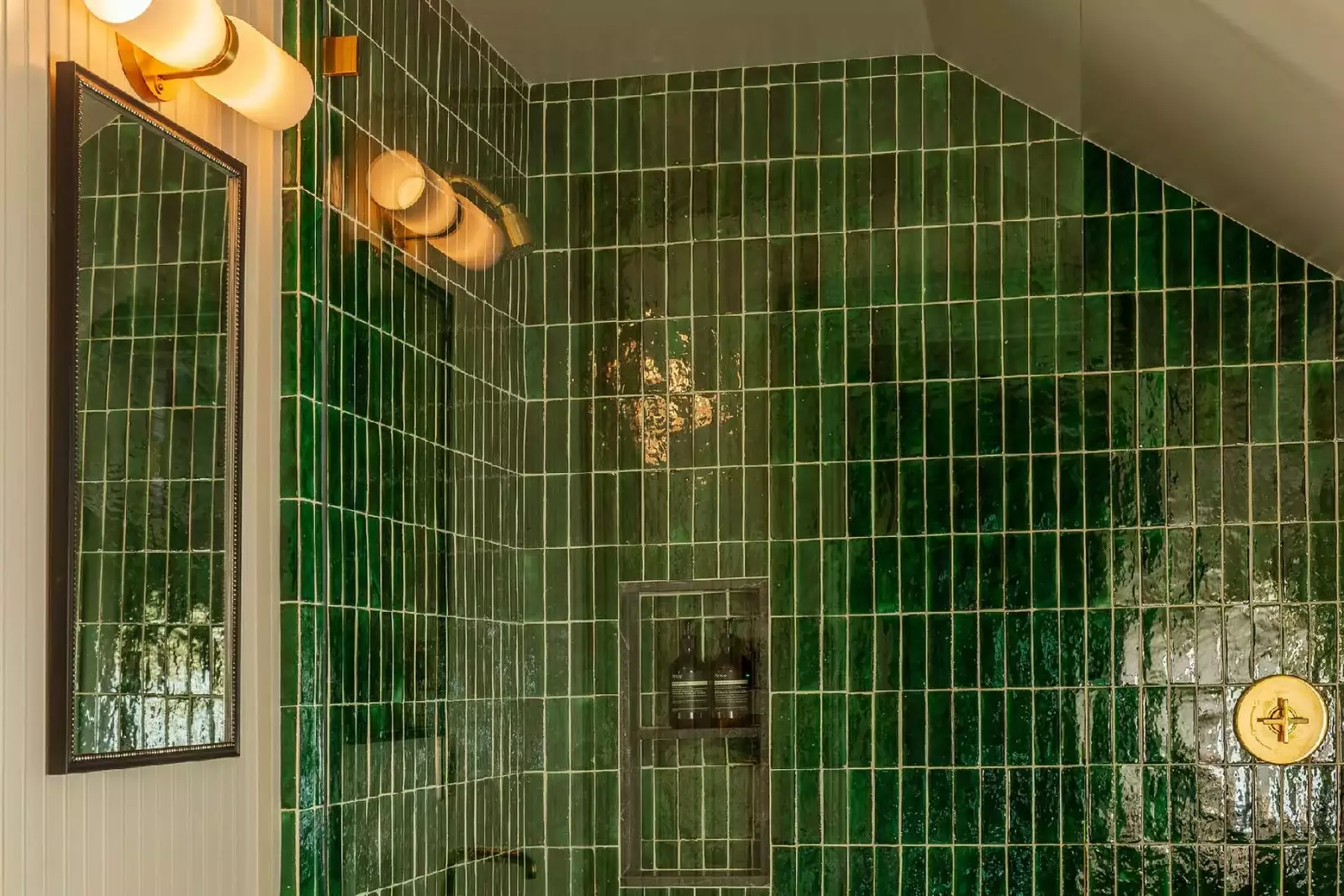 The tile work in the bathrooms is top notch.