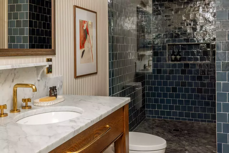 The bathrooms are luxurious and built with care.