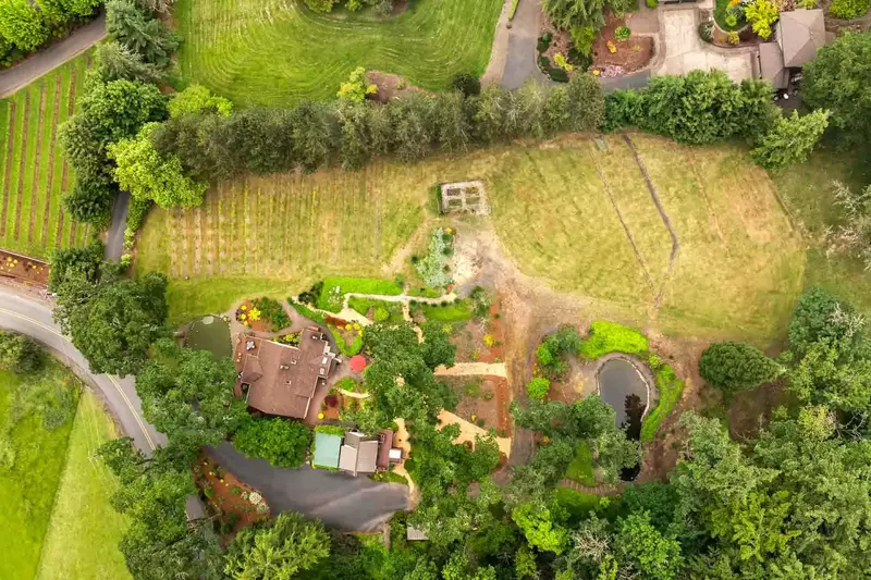 Hoffman Woods Estate is privately nestled in the countryside.