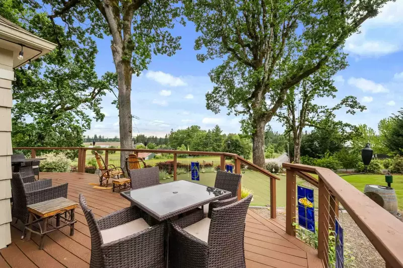 Plenty of outdoor seating for friends and family.