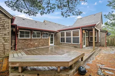 The deck is spacious, and a perfect place to enjoy some ocean air.