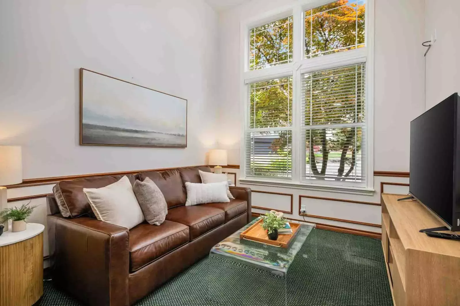 Watch you favorite movies, shows, and sports on this smart tv.