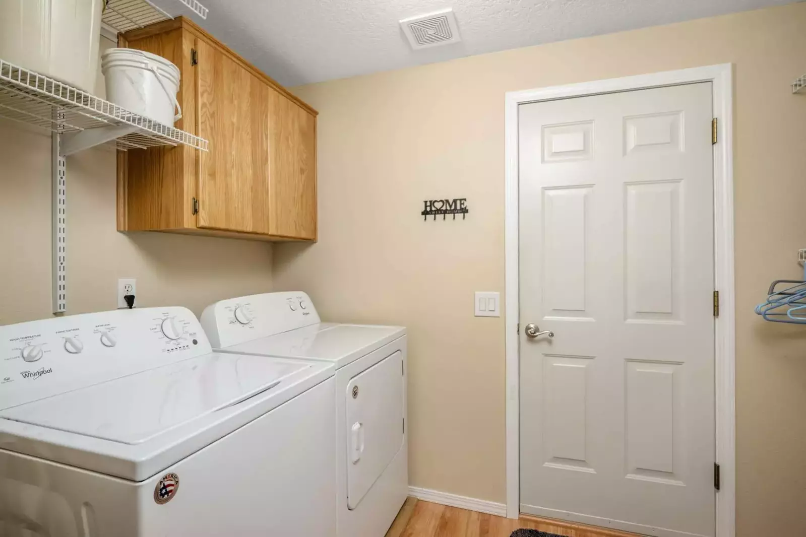 This rental has an up to date washing machine and dryer for guest use.