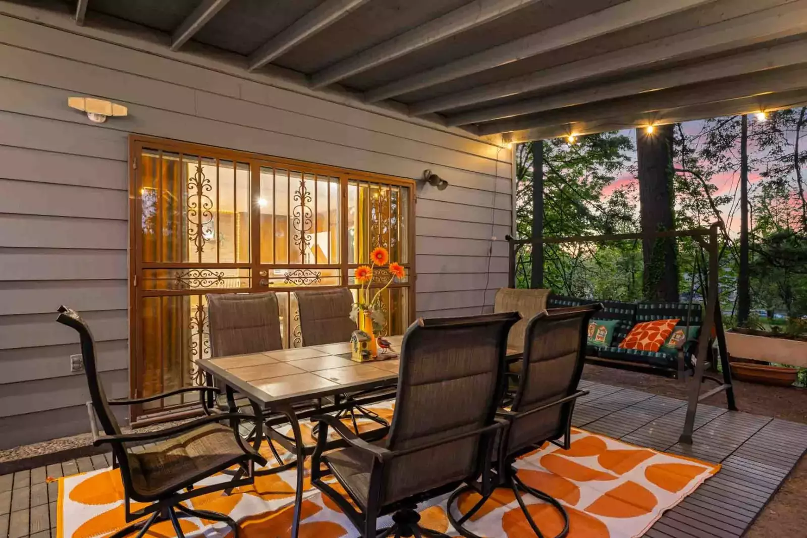 Multiple places to enjoy the gorgeous property.