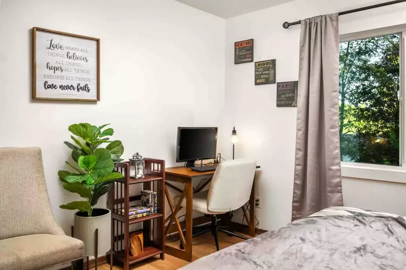 The office also features a monitor.