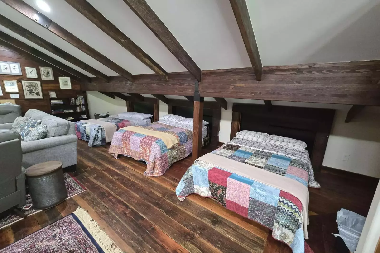 Twin beds easily roll out to accommodate a good nights rest!