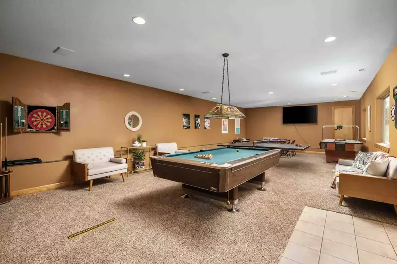 Play a game of billiards, darts, and more in the game room.