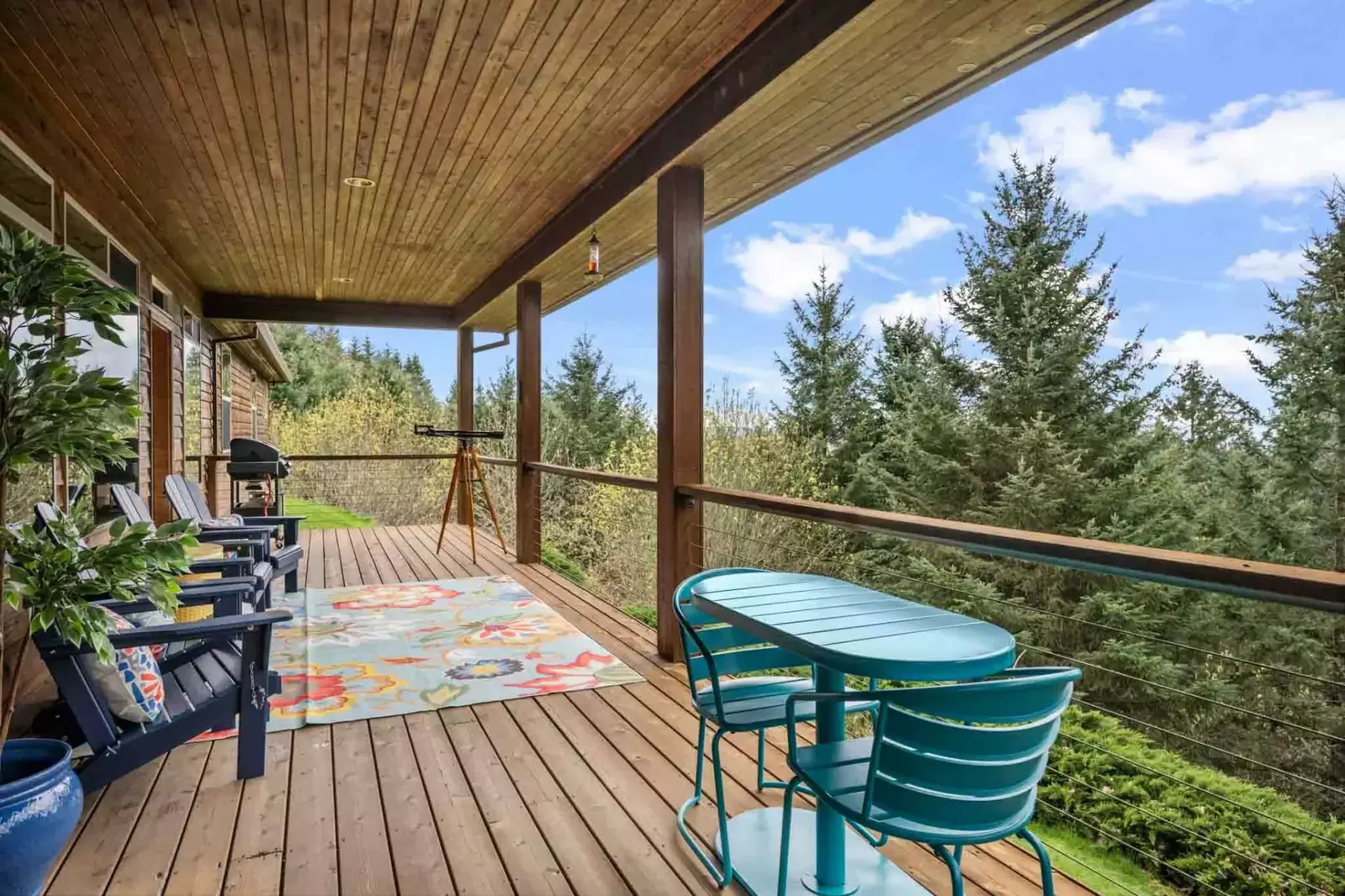 This rental is secluded in the countryside of the Willamette Valley.