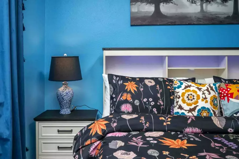 The bedrooms are all very spacious.