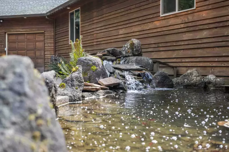 The water feature is a good part of the garden to meditate and reflect.