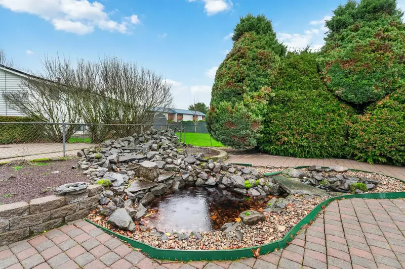 The water feature is a good part of the garden to meditate and reflect.