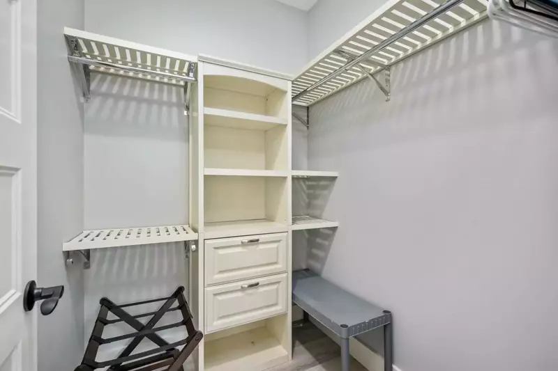 With ample closet space you can bring as many outfits as you need. Bring a crabbing jumpsuit and evening gown!  You'll have room for more!