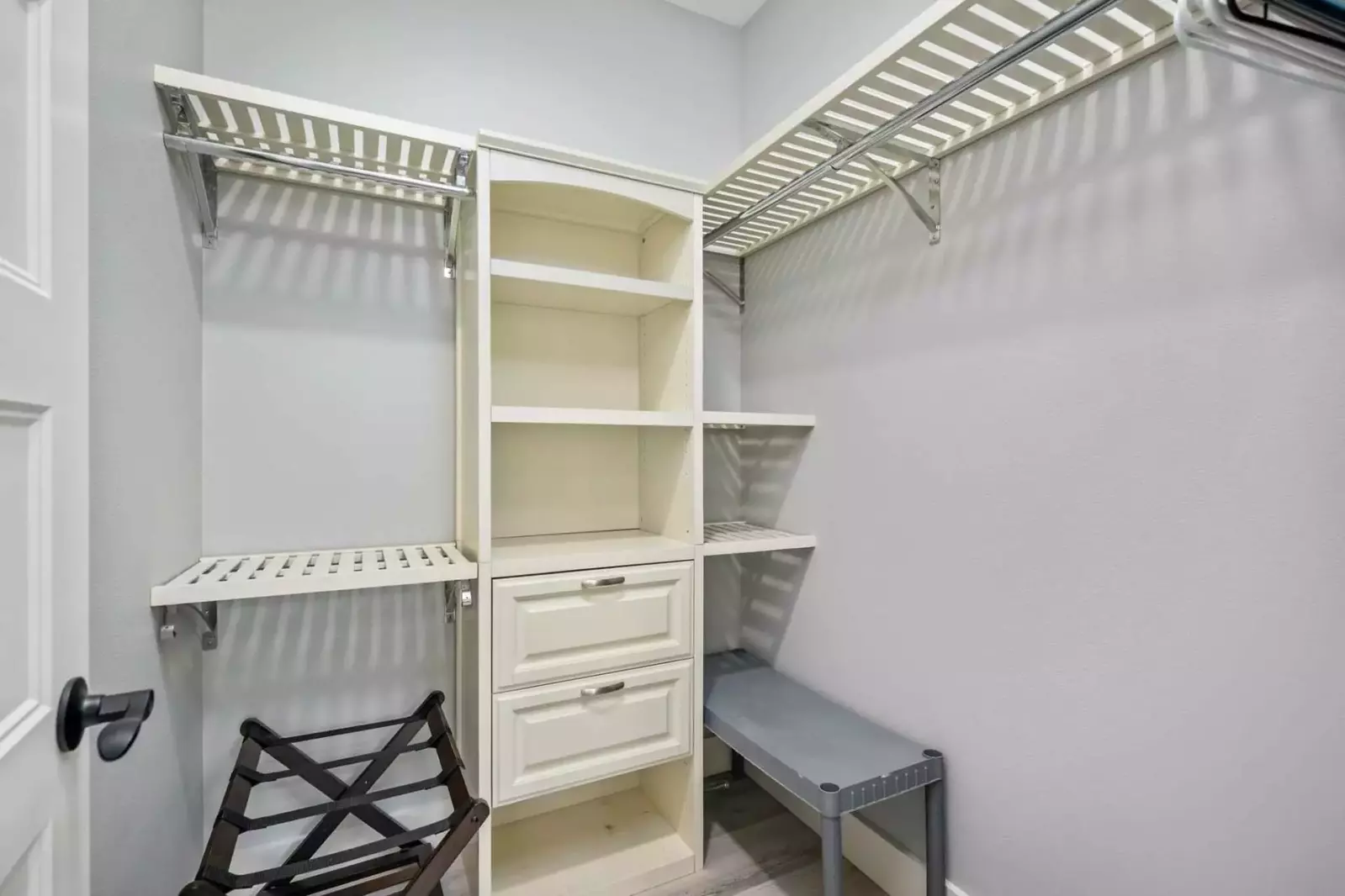 With ample closet space you can bring as many outfits as you need. Bring a crabbing jumpsuit and evening gown!  You'll have room for more!