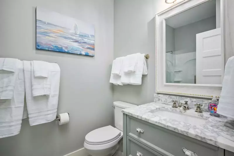 The bathrooms are luxurious and built with care.