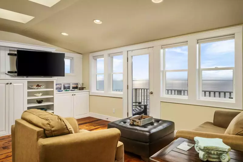 Enjoy the view from outside or inside.