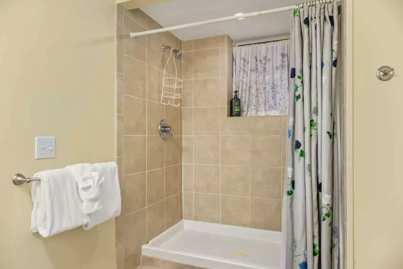 The bathrooms are luxurious and built with care.