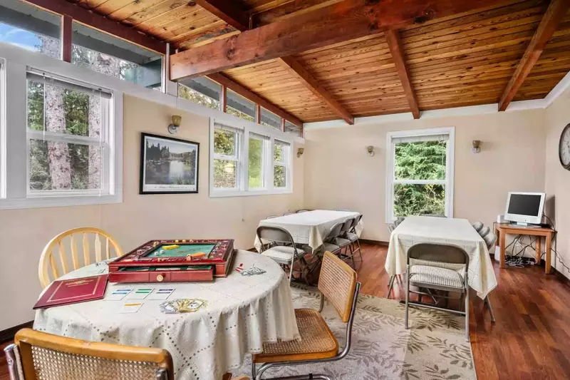 The game room offers plenty of space for gun activities!